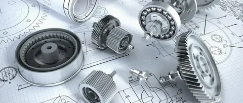 Mechanical estimating drawings with gears and industrial components